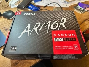 MSI AMD Radeon RX 570 ARMOR 8G OC GDDR5 Graphics Card (UNUSED) - Picture 1 of 2