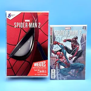 Wheaties Marvel Spider-Man 2 Caja Estuche de Acrílico Precuela Cómic PSN Voucher LE 500 - Imagen 1 de 4