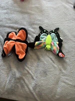 K & M International Butterfly & Ty Float Beanie Baby Stuffed Animal Toy Sound - Image 1 of 4