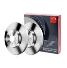 APEC BLUE Rear Pair of Brake Discs for Peugeot 206 SW 1.6 July 2002 to Present