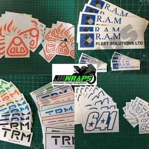 CALCOMANÍAS DE VINILO CORTE PERSONALIZADO PEGATINAS (HECHAS A PEDIDO) GRÁFICOS COCHE MOTO BARCO - Imagen 1 de 11