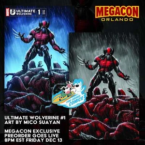 Ultimate Wolverine #1 Mico Suayan MegaCon Exclusive - Picture 1 of 8