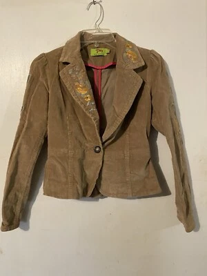 Chaqueta clásica vintage True Meaning bordada de pana, para mujer-XS Foto 1 de 4