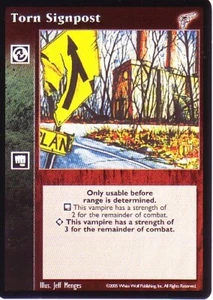 Torn Signpost VTES CCG - choose your version - Picture 1 of 11