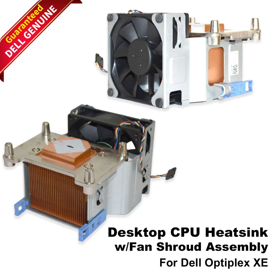 New Dell Optiplex XE/XE Desktop CPU Heatsink with Fan Shroud Assembly FF4H5 - Image 1 of 4