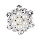 Decorative Pin Flower Shape Vintage Faux Pearl Brooch Pin Trendy