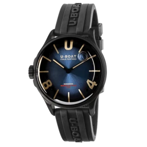 Nuevo Reloj Hombre U-Boat DARKMOON 40 MM AZUL PVD Banda Goma 9020 - Imagen 1 de 4