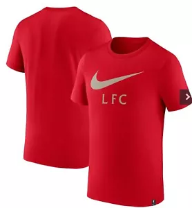 Nike Liverpool Football Club English Premier Men’s Club Swoosh T-Shirt Size M - Picture 1 of 9