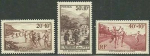 FRANCE 1937 FV MLH Semi - Postal Stamps Set Scott # B60 - B62 CV 9.00$ - Picture 1 of 2