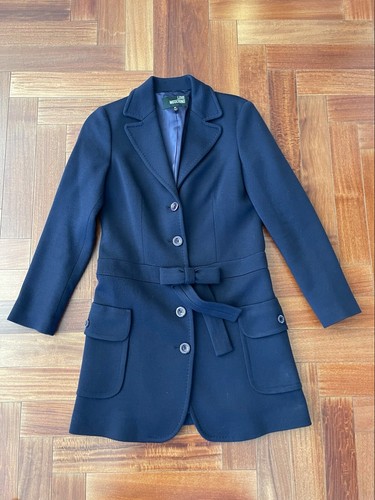 Cappotto donna LOVE Moschino misto lana con fiocco US 6 FR 38