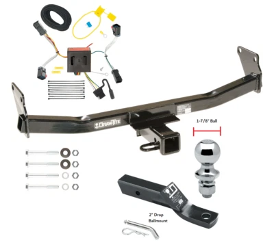 Trailer Tow Hitch For 11-17 Jeep Compass Complete Package w/Wiring & 1-7/8" Ball - Image 1 of 4
