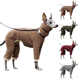 Pets Dogs Jumper Sweater Puppy Winter Warm Whippet Collar Neck Greyhound Coats~ - Picture 1 of 7