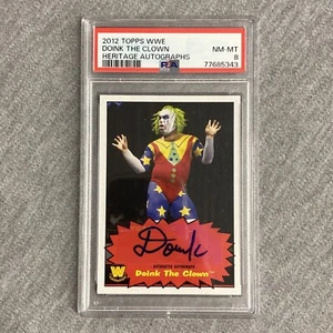 2012 Topps WWE Heritage Autographs Doink the Clown PSA 8 NM-MT - Picture 1 of 2