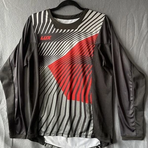BILT LUX LONG SLEEVE MOTOR CROSS RIDING SHIRT SZ S RED AND BLACK - Picture 1 of 5