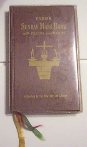VINTAGE 1966 PARISH SUNDAY MASS BOOK WITH PSALMS AND HYMNS SAINT JOSEPH EDITION - Picture 1 of 2