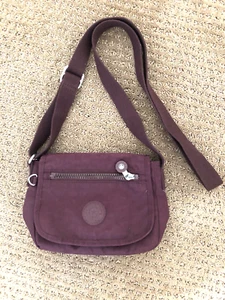 Kipling Live Purple/Plum Sabian Lightweight Travel Mini Crossbody Shoulder Bag - Picture 1 of 11