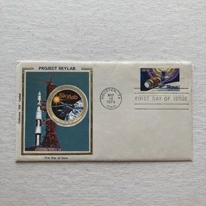 Project Skylab Commemorative First Day Cover 5-14-74 Colorano "Silk" Cachet - Picture 1 of 4
