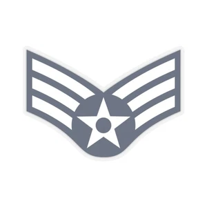E4 USAF SAM (United States) (Military Rank) STICKER Vinyl Kiss-Cut Decal - Picture 1 of 25