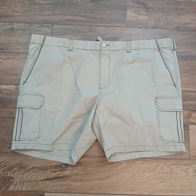 Pantalones Cortos Tommy Bahama Para Hombre 3XB Grande Bronceado Carga Cintura Elástica Cordón Algodón Foto 1 de 4