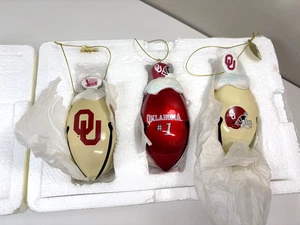 University of Oklahoma Sooners OU Football Christmas Bell Ornament Bradford 2011 - Picture 1 of 4