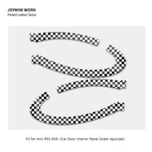 Pegatina de cuero para panel de puerta de coche para MINI COOPER R55 R56 R57 R58 R59 accesorios L - Imagen 1 de 7