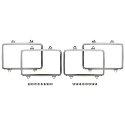 79-86 KIT ANEL DE RETENÇÃO PARA FAROL FORD MUSTANG FORA DA LEI 4 OLHOS FOX VENDA! - Imagem 1 de 4