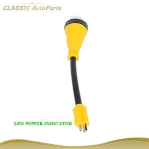 15Amp Male to 50Amp Female Locking Power Cord Electrical Adapter for RV - Imagen 1 de 7