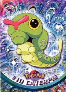 Pokémon #10 Caterpie Topps TV Animation Edition  2000 Series 1 Black Logo - Picture 1 of 1