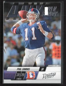 2022 Panini Prestige #4 Phil Simms Any Given Sunday Xtra Points Pink #/50 - Picture 1 of 2