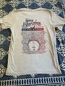 NWOT ‘Bluegrass Nights At The Ryman Auditorium’ Concert Medium Shirt Blue Banjo