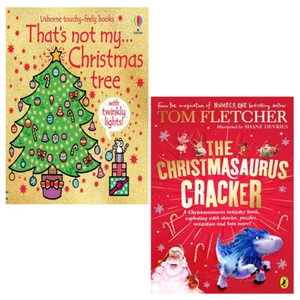 Christmasaurus Cracker Tom Fletcher, That's Not My Christmas Tree 2 Books Set - Picture 1 of 3
