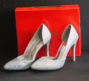 Mascotte Women's Stiletto Jeweled Heels-Size 8.5-Wedding/Prom/Special Event!-LN - Picture 1 of 9