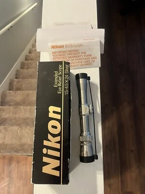 Escopo de pistola Nikon PreMonarch 1.5-4.5x24 EER cromado prata SS Japão + caixa - Imagem 1 de 4