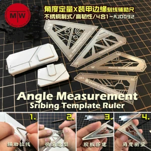 Angle Measurement Scribing Template Ruler Model Building Tools 4in1 - Picture 1 of 6