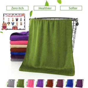 Bathing Towels Shower Superfine Fiber Soft Comfortable Absorbent Bath Towels - Picture 1 of 24