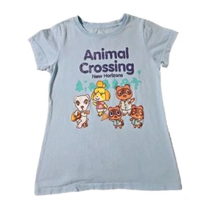 Animal Crossing Girls T-shirt 10/12 L New Horizons Kids Large Switch Nintendo - Picture 1 of 3