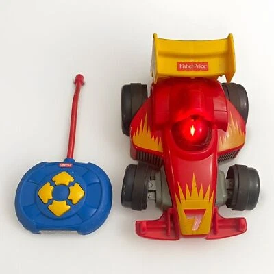 Fisher Price My First Easy Remote Control Toy Car RC Hot Red Yellow Vehicle 2014 - Image 1 of 4