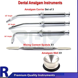 Restorative Filling Amalgam Carrier Syringes Dental Well Mixing Spatula Lab Tool - Picture 1 of 4