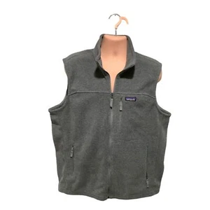 Patagonia Mens Gray Synchilla Vest Full Zip Fleece Jacket Size XL #1400 - Picture 1 of 4