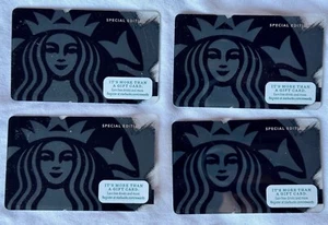 Starbucks 2013 Black "SPECIAL EDITION" Card; MINT PINs intakt; Set of 4 - Bild 1 von 2