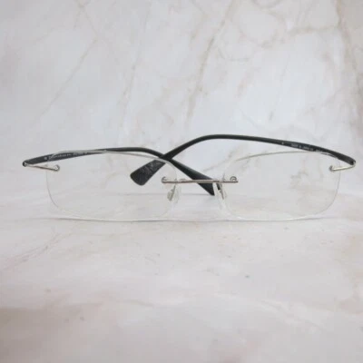 Armação de óculos Donna Karan 8727-8500 unissex preto fosco sem aro oval 46-17-150 - Imagem 1 de 4