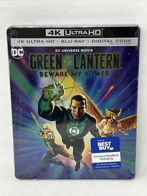 Green Lantern: Beware My Power 4K Ultra HD Blu-Ray + Blu-Ray Steelbook - Image 1 of 2