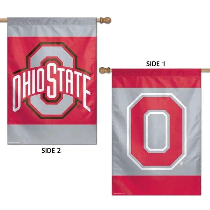 Ohio State Buckeyes NCAA Wincraft Double Sided 28" x 40" Banner Flag - Image 1 of 1