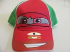 NEW Disney Cars #1 Boys Red & Green Lightning Mcqueen Baseball Cap Hat Size 53cm