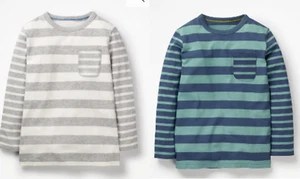 Mini Boden boys top tshirt 2 3 4 5 6 7 8 9 10 11 12 stripe hotchpotch RRP $26 - Picture 1 of 2