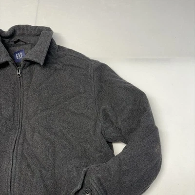 GAP Gray Full Zip Wool Blend Pea Coat Jacket Winter Coat Men’s Size Large - Image 1 of 4