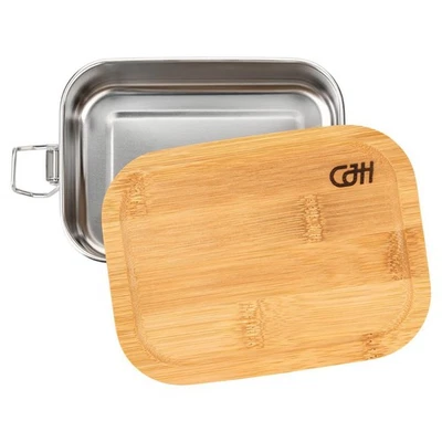 Herbertz Edelstahl Lunch Box Mit Bambus-Deckel - S - Bild 1 von 3