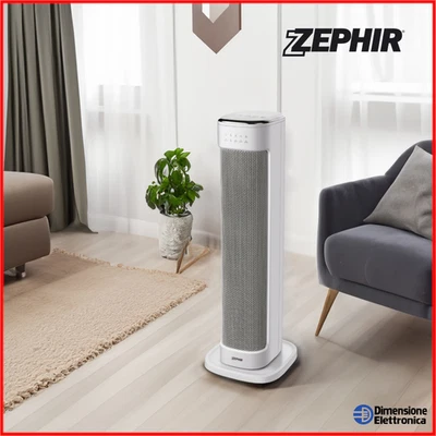 Stufa Elettrica Riscaldatore Basso Consumo Telecomando Oscillante Timer 2Kw 230v - Immagine 1 di 4