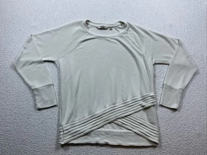 Athleta Solid White Pullover Shirt Womens Long Sleeve Athletic Stretch Size S - Bild 1 von 7