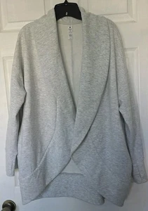 Cárdigan gris jaspeado Yogalicious Scuba London talla S usado en excelente estado  - Imagen 1 de 7